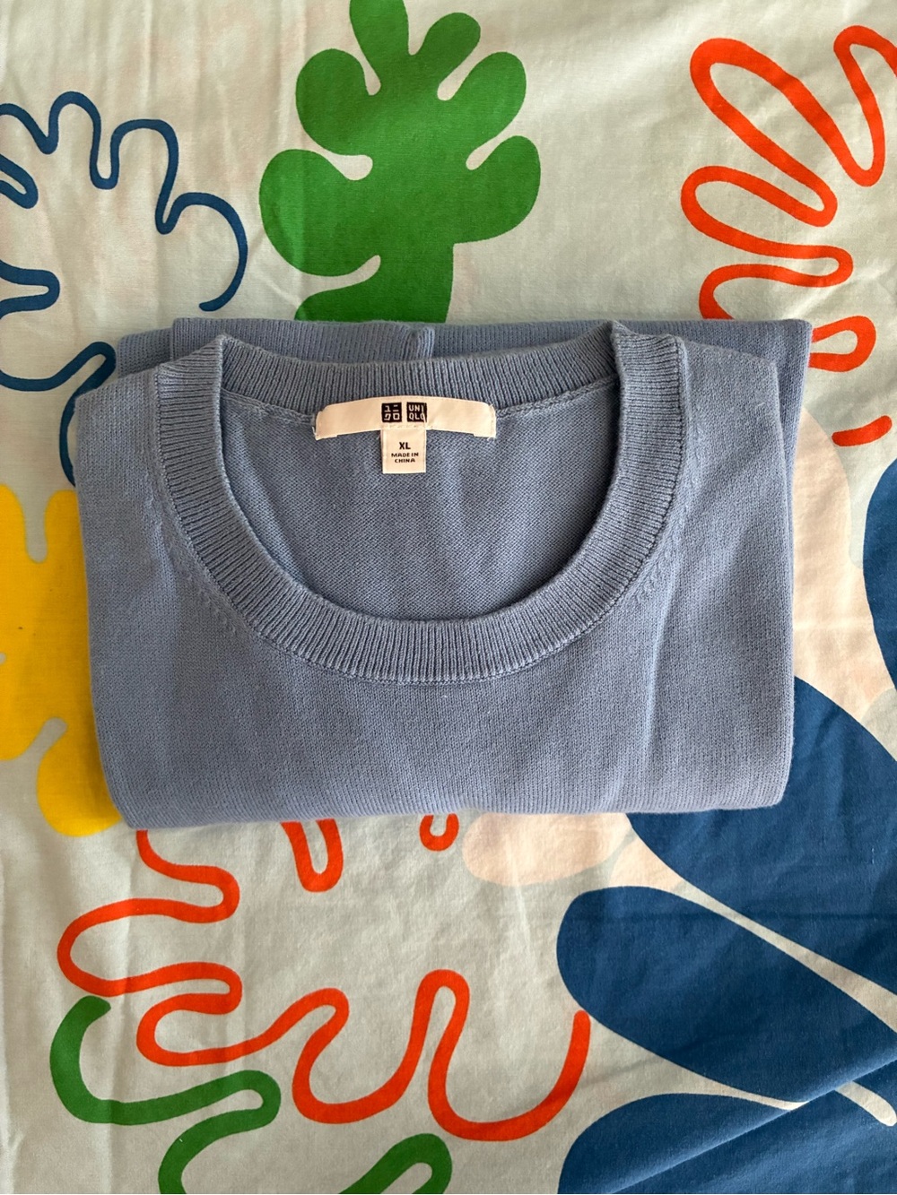 Uniqlo Women’s Light Blue Lightweight Knit Sweater